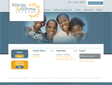 Tablet Screenshot of allergyasthmanetwork.com